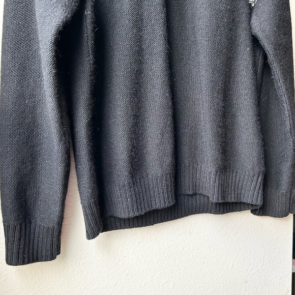 Bonobos SLIM FIT REVERSE FAIR ISLE SWEATER IN SNOW Gray/ BLACK Sz XL - Picture 8 of 15